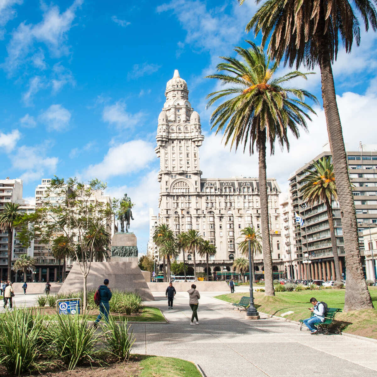 Historic Square In Montevideo, Uruguay, South America