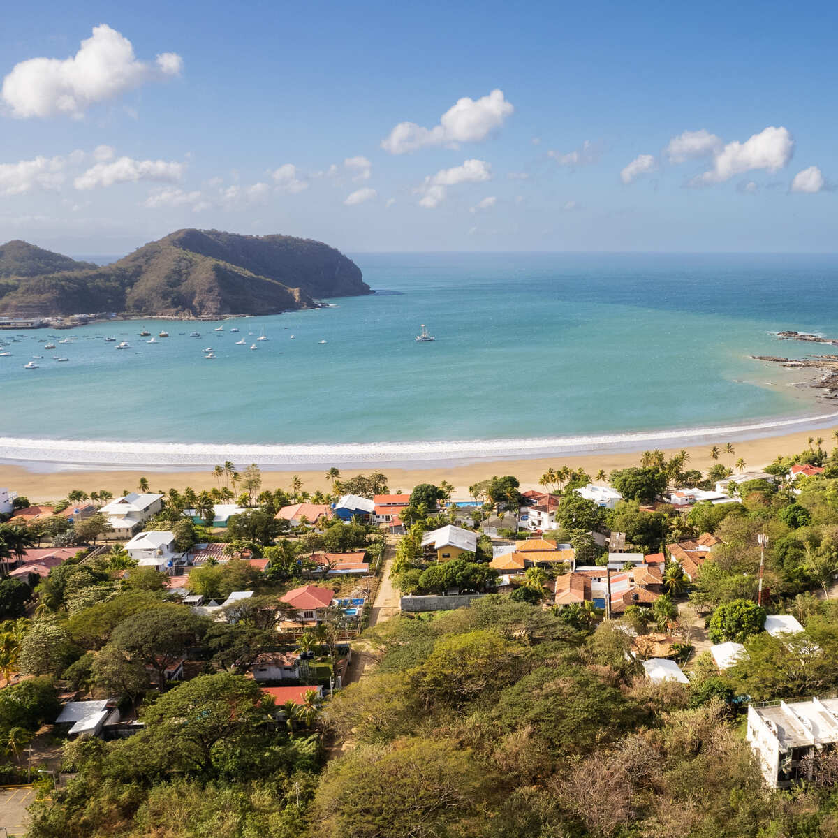 Panoramic View Of San Juan del Sur, Nicaragua