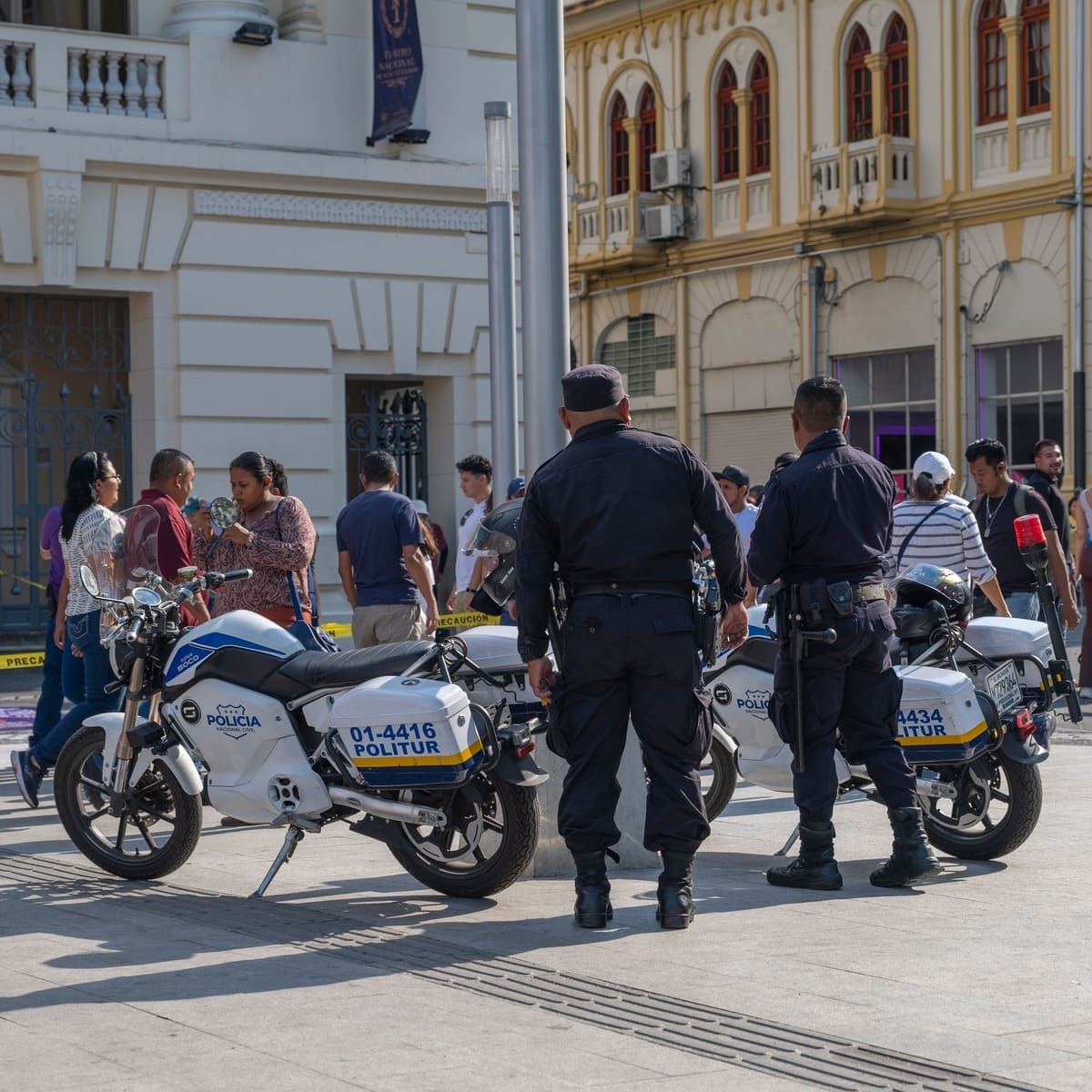 Police Carrying Out Checks In San Salvador, El Salvador