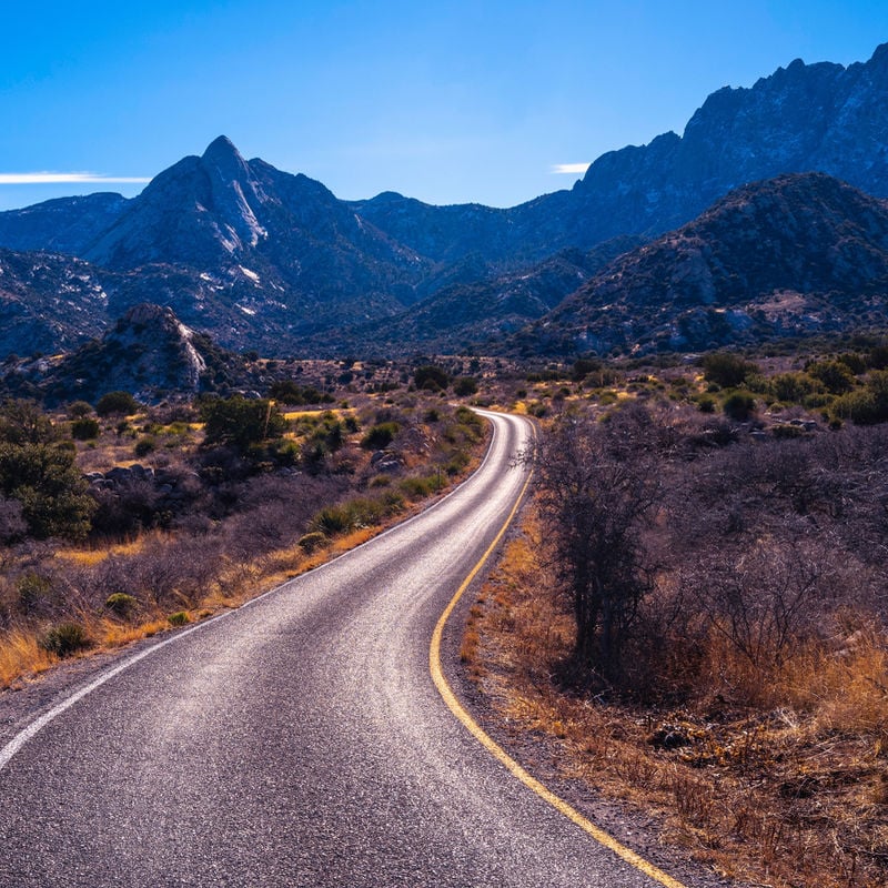 Road through Organ Mountains - Las Cruces