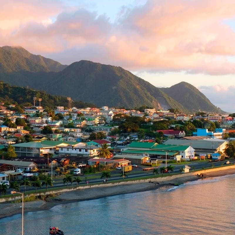 Roseau In Dominica, Caribbean Sea