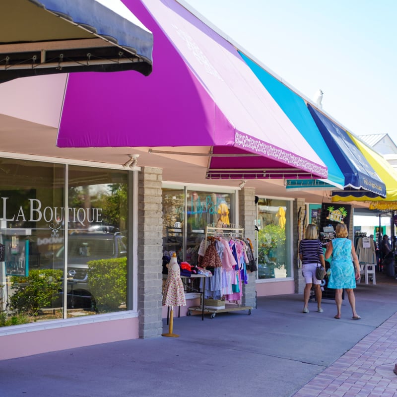 Shops in downtown Vero Beach, FL