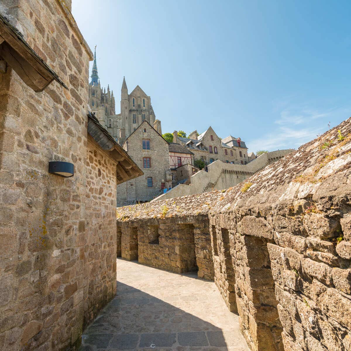 Streets Of Mont Saint Michel, France