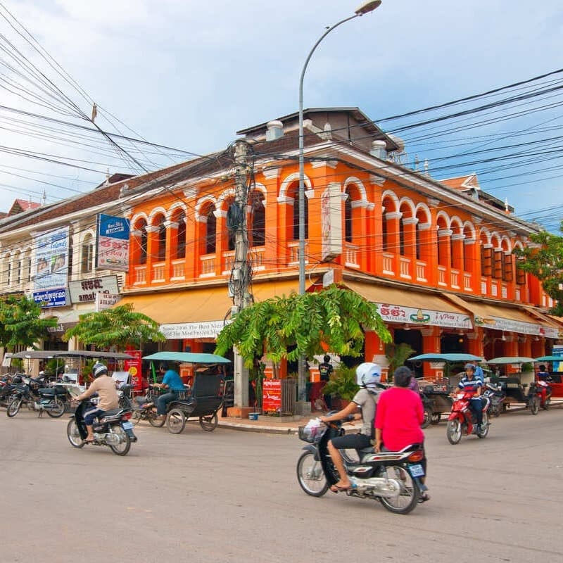 Streets Of Siem Reap, Cambodia