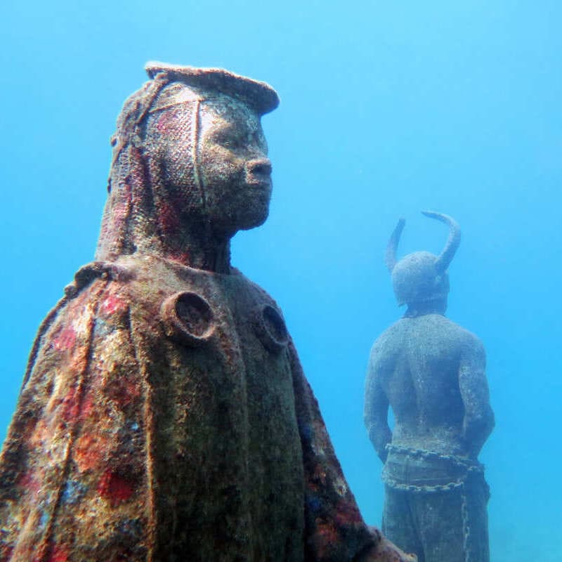 Underwater Sculpture Park In Grenada, Eastern Caribbean