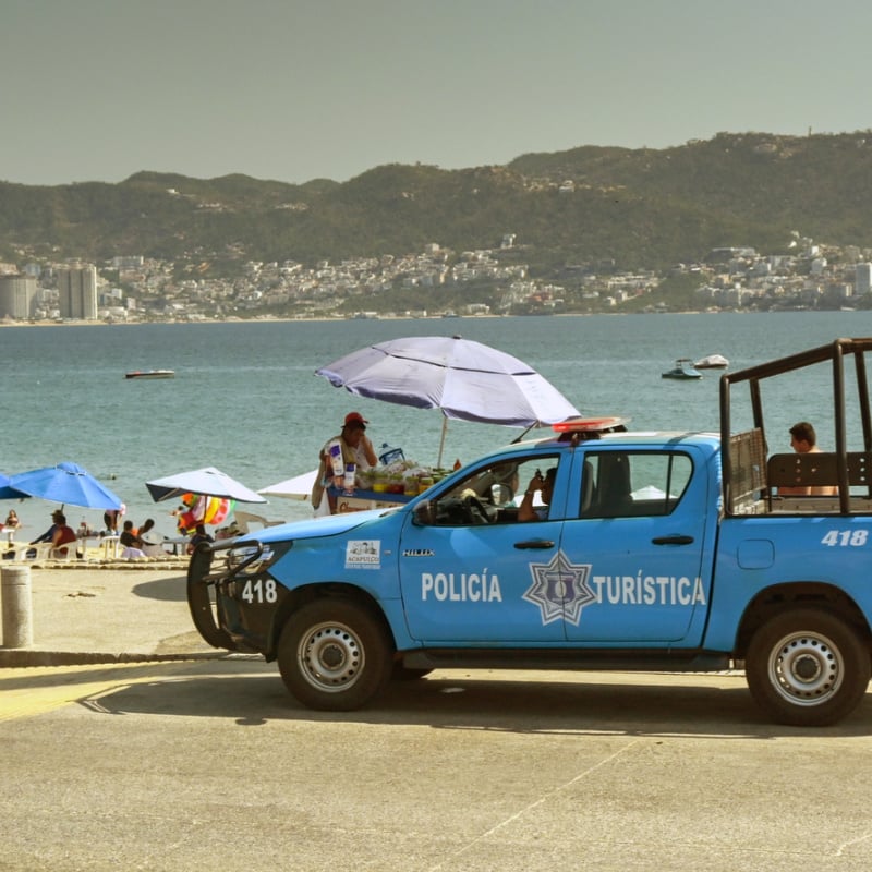 Police In Acapulco, Mexico