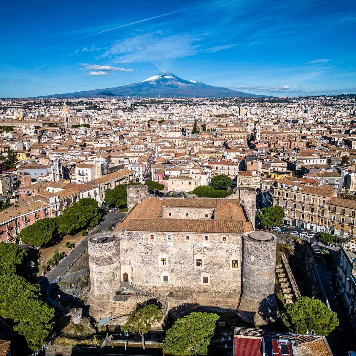 Aerial View Of Catania, Sicily, Italy