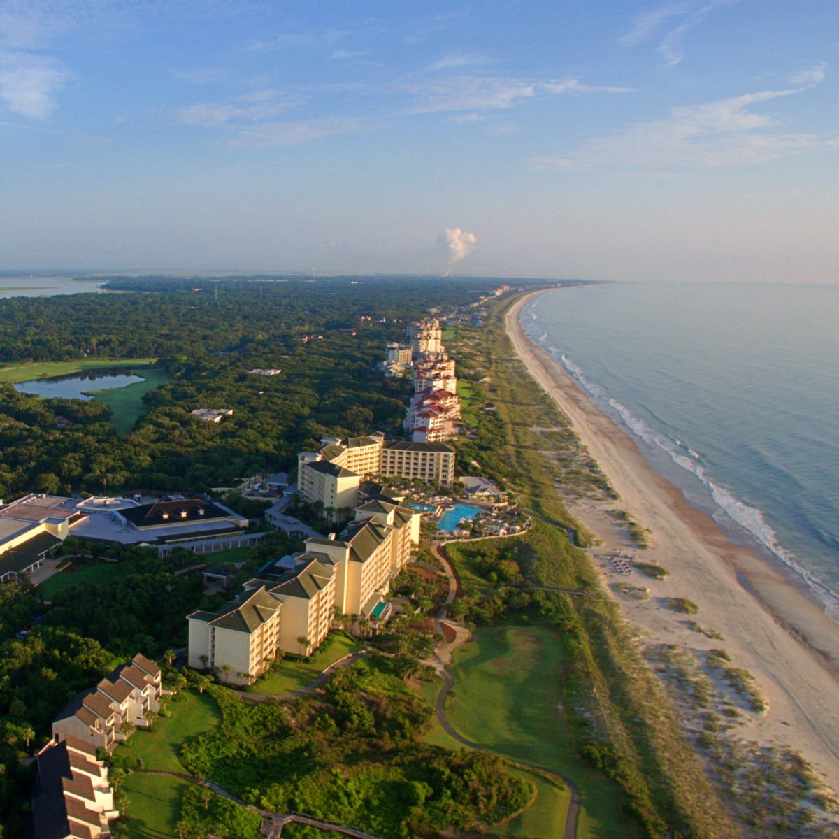 Aerial view of Jacksonville's Amelia Island