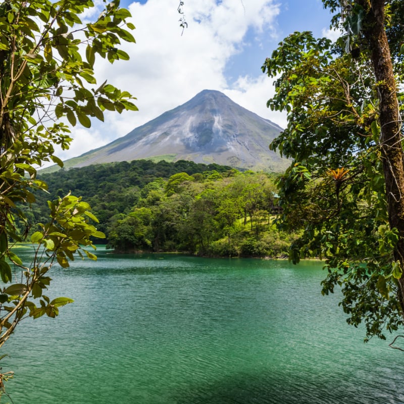 Arenal Volcano In Costa Rica, Central America, Latin America