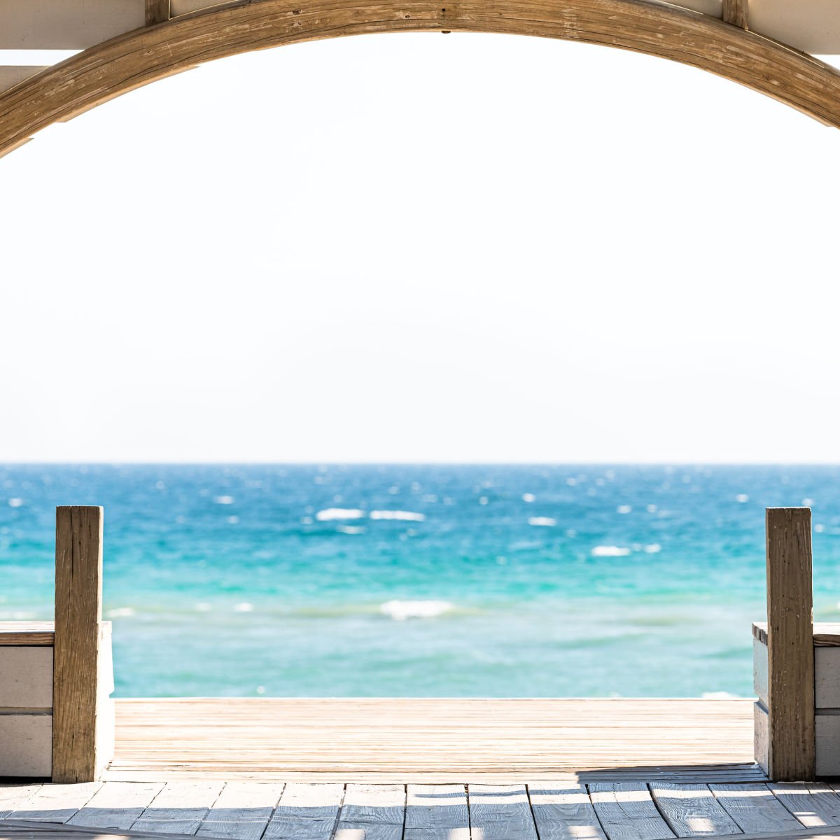 Beachside gazebo in Seaside, FL