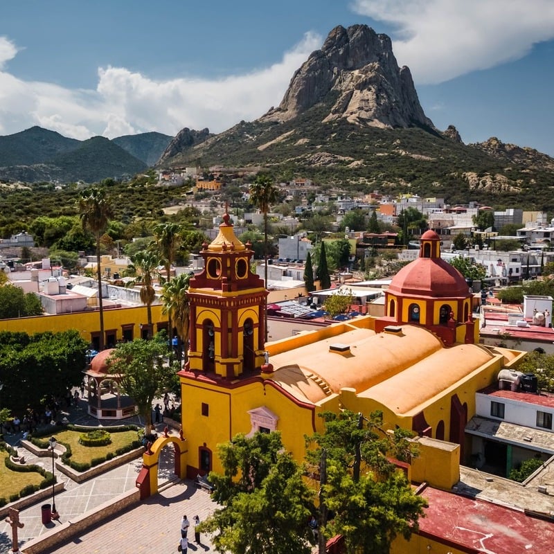 Colonial Era Church In Queretaro City, Central Mexico