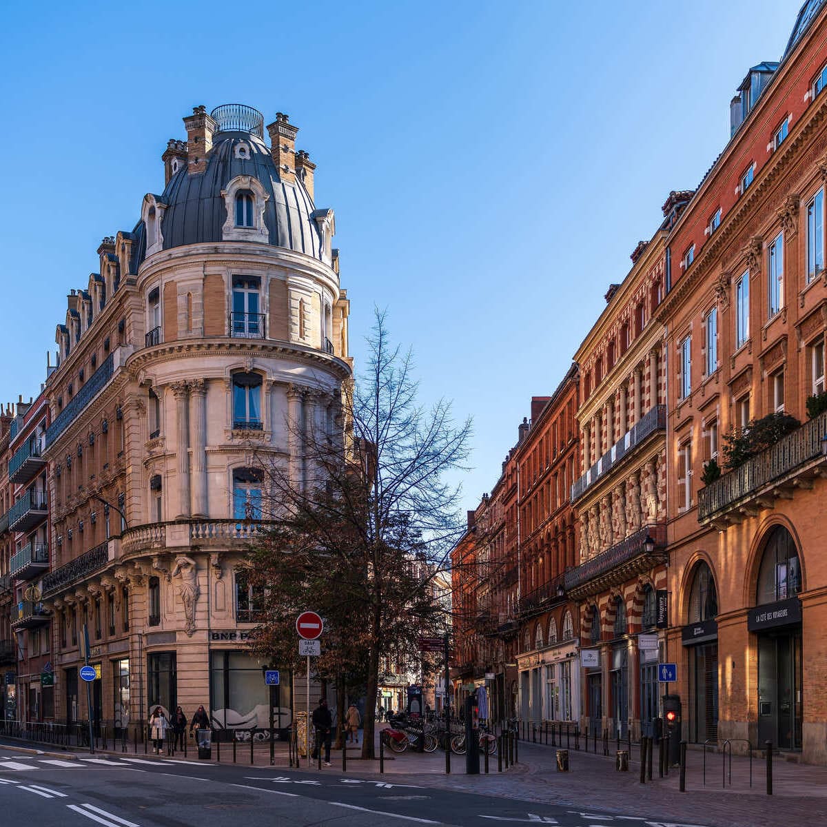 Haussmann Buildings In Old Town Toulouse, France