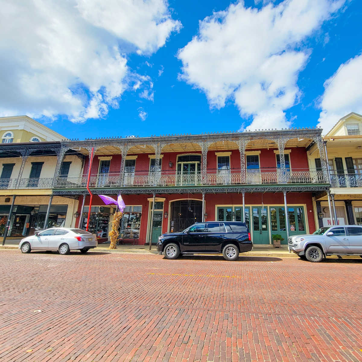 Historic French Quarter buildings in Natchitoches, LA