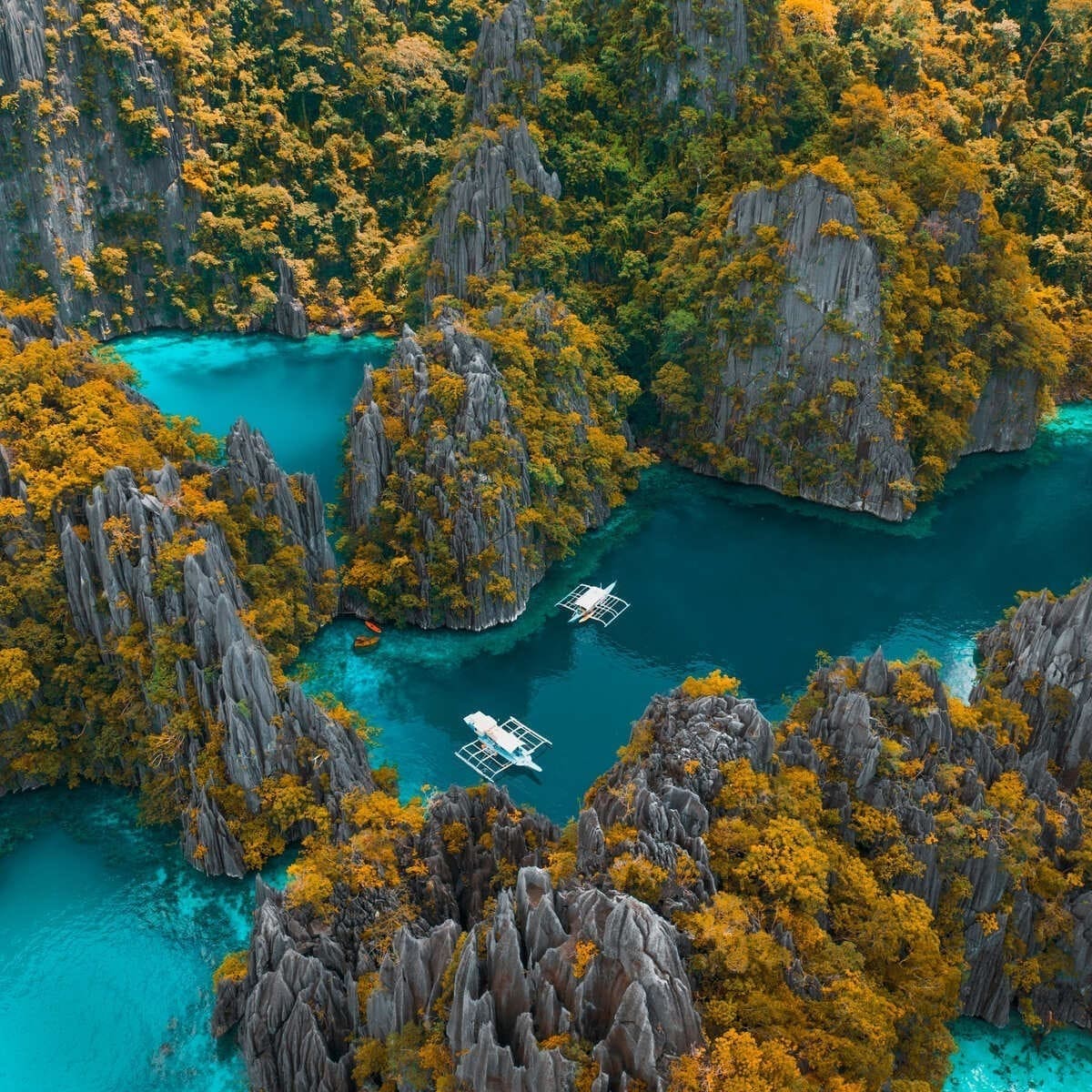 Panoramic View Of Palawan, Philippines, Southeast Asia