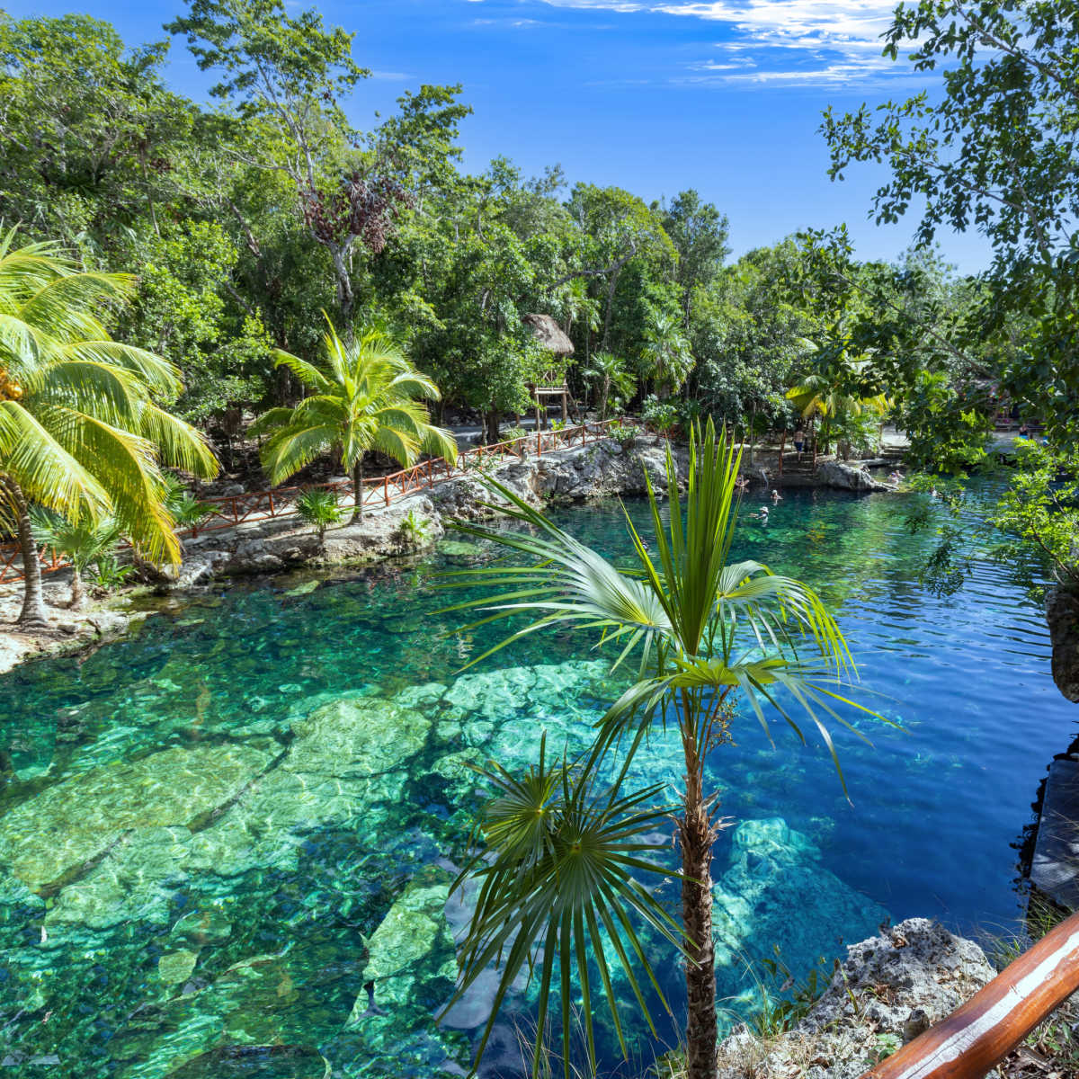 Pristine cenote outside Tulum