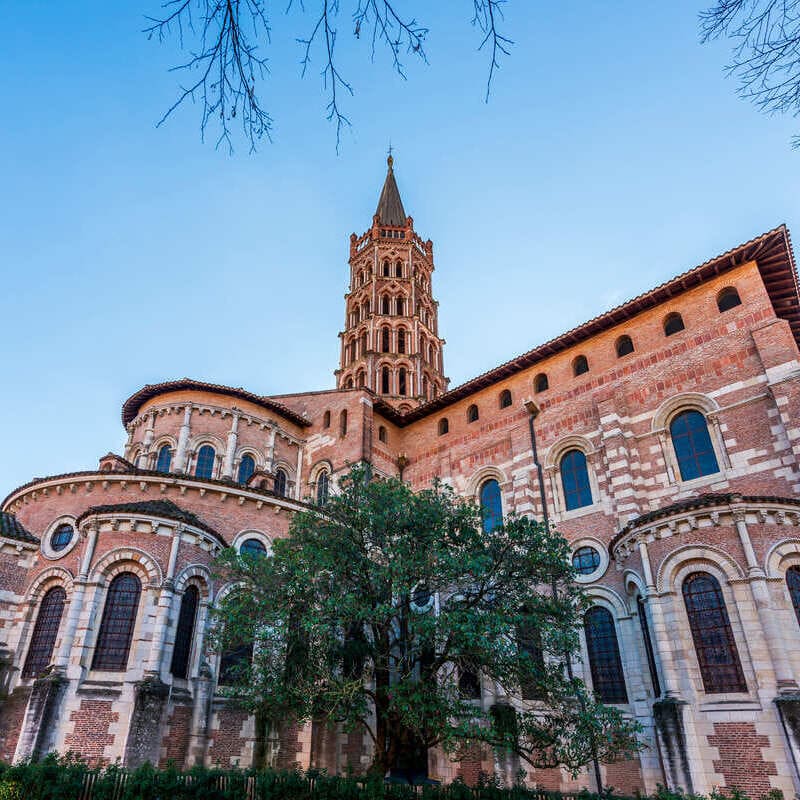 Saint Sernin Cathedral In Toulouse, France