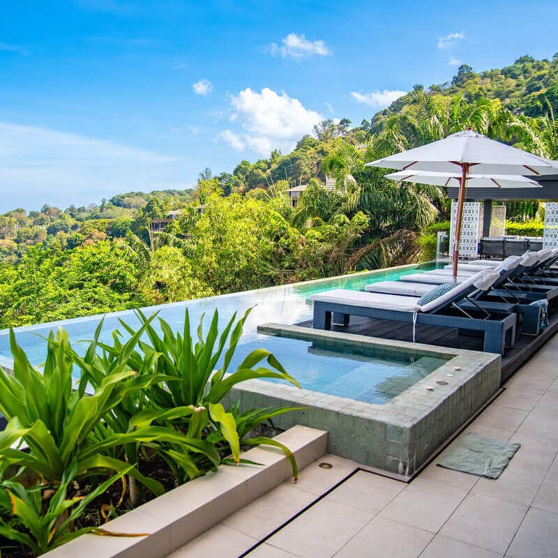 Villa Pool In The Jungle In Phuket, Thailand