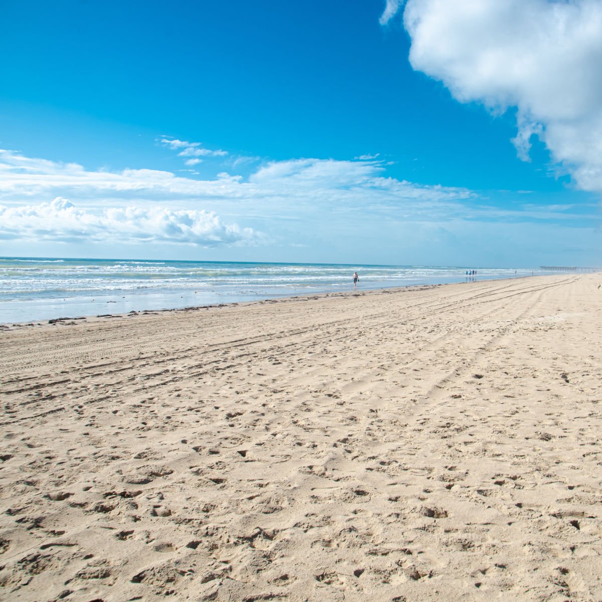 White sand of South Padre Island