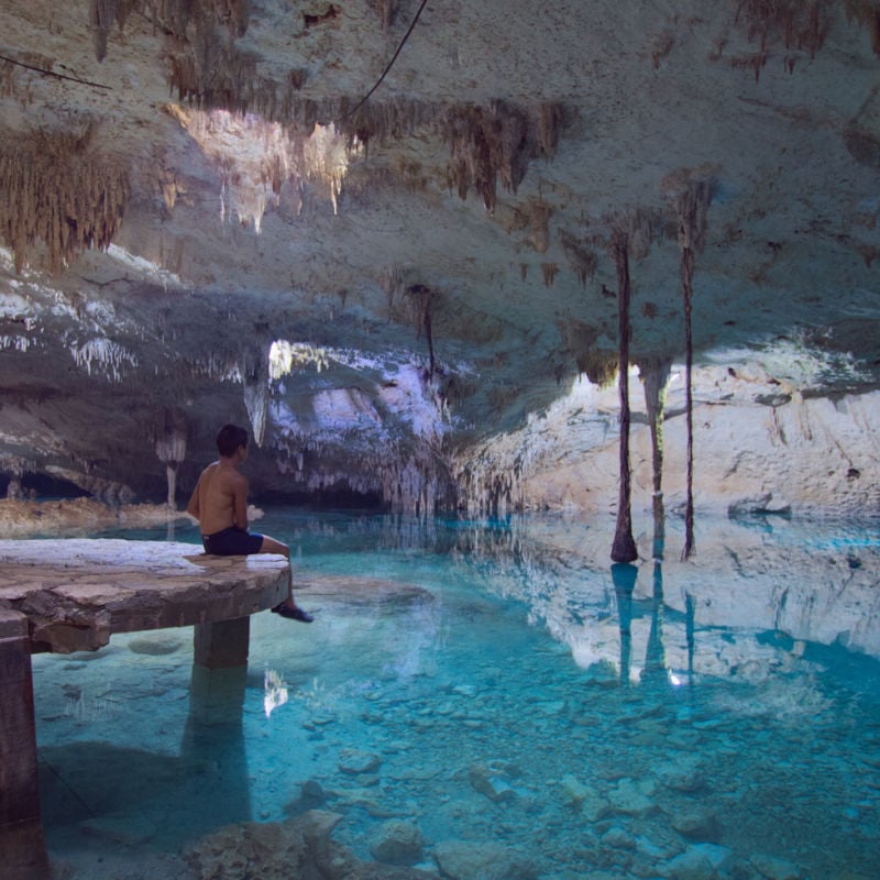 Cenote In Tulum, Riviera Maya, Mexican Caribbean, Mexico