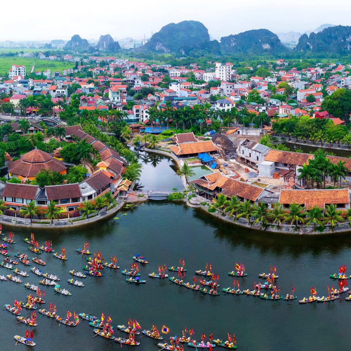 Aerial View Of Ninh Binh, Vietnam