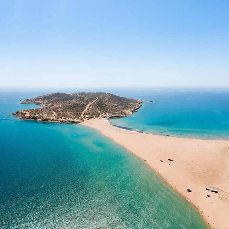 Aerial View Of Prasonisi Beach, Rhodes