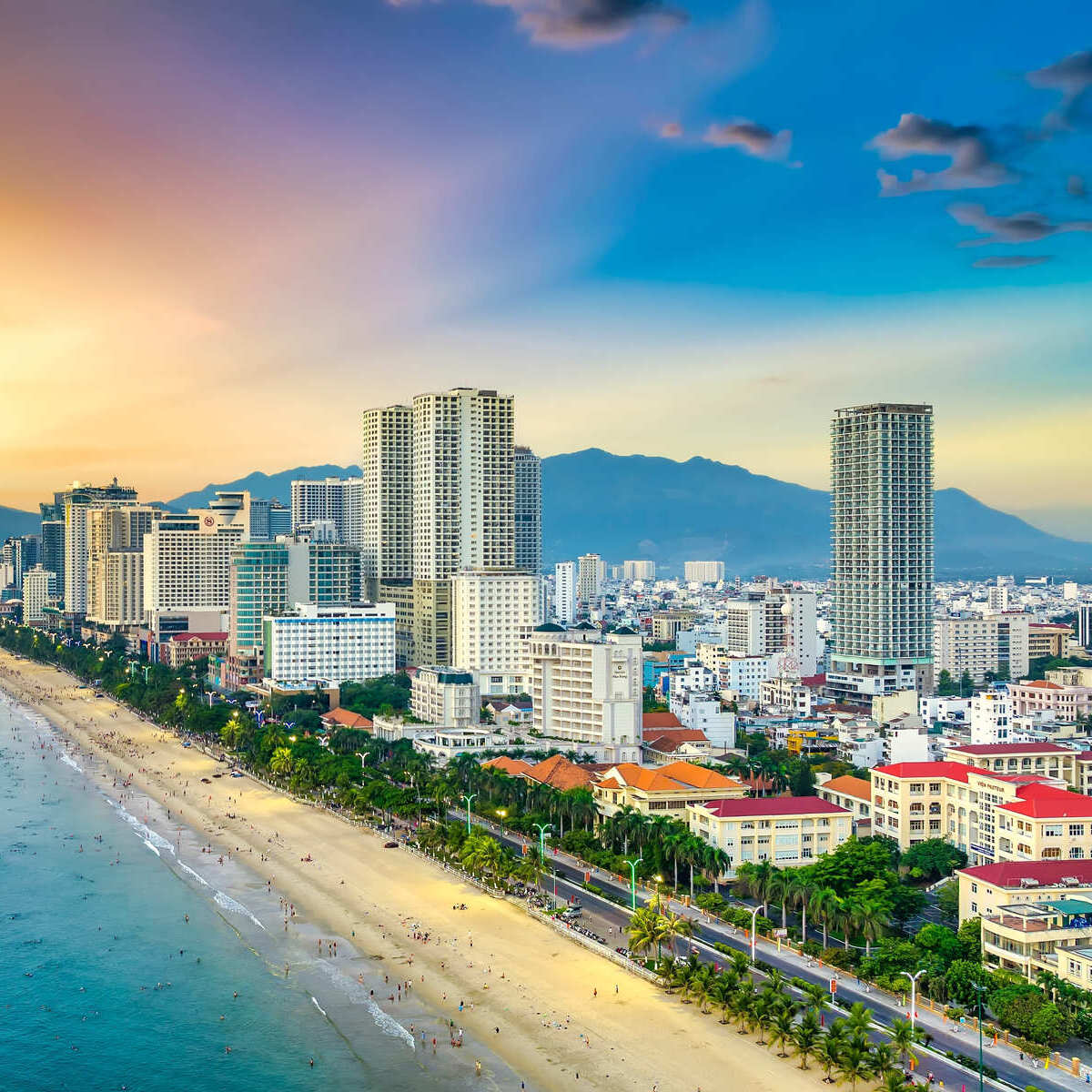 Aerial View Of The Coastal Area Of Nha Trang, Vietnam