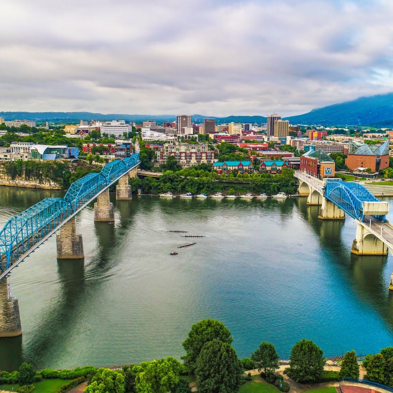 Aerial view of Chattanooga