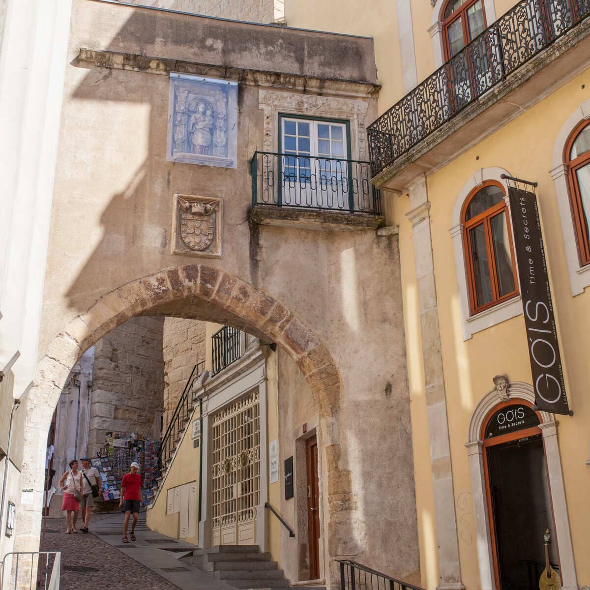 Archway In The Medieval Old Town Of Coimbra, Portugal