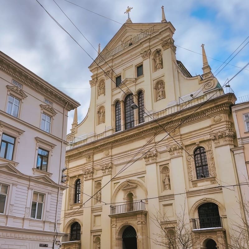 Baroque Church In The Old Town Of Lviv, Ukraine