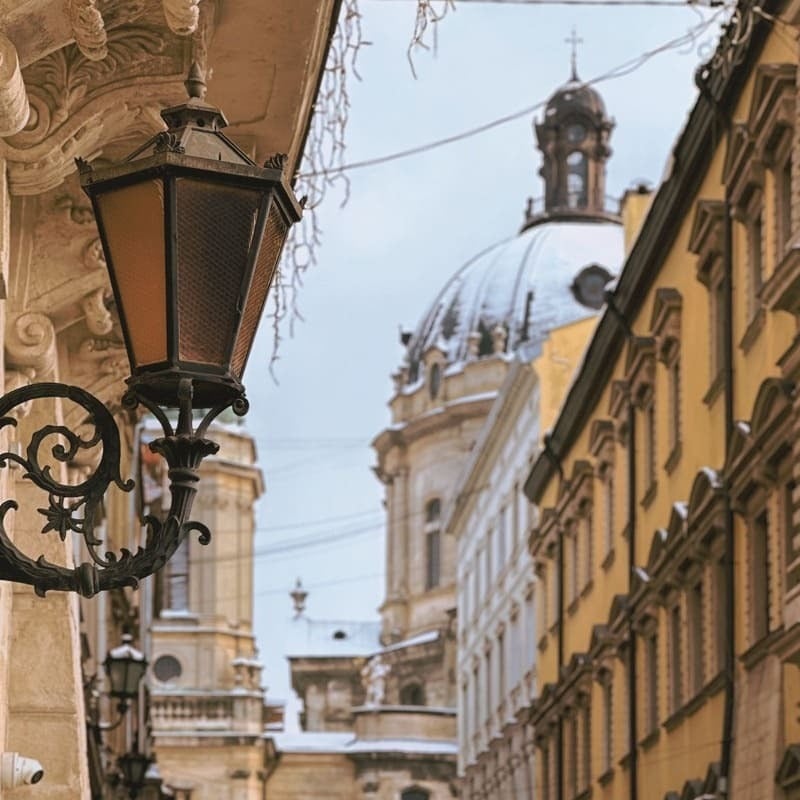 Church Dome In Lviv Old Town, Ukraine