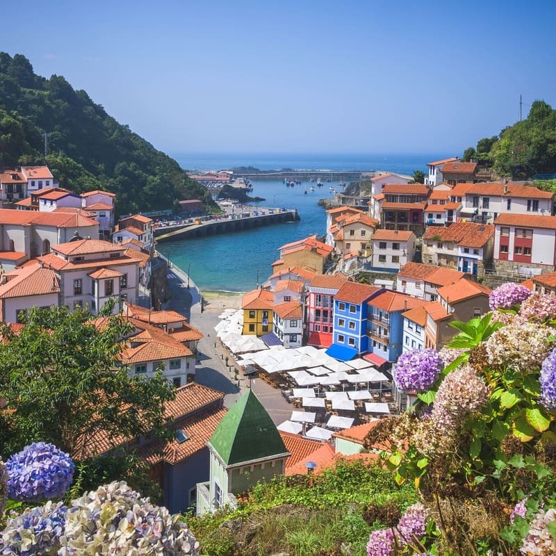 Cudillero Town In Asturias, Spain