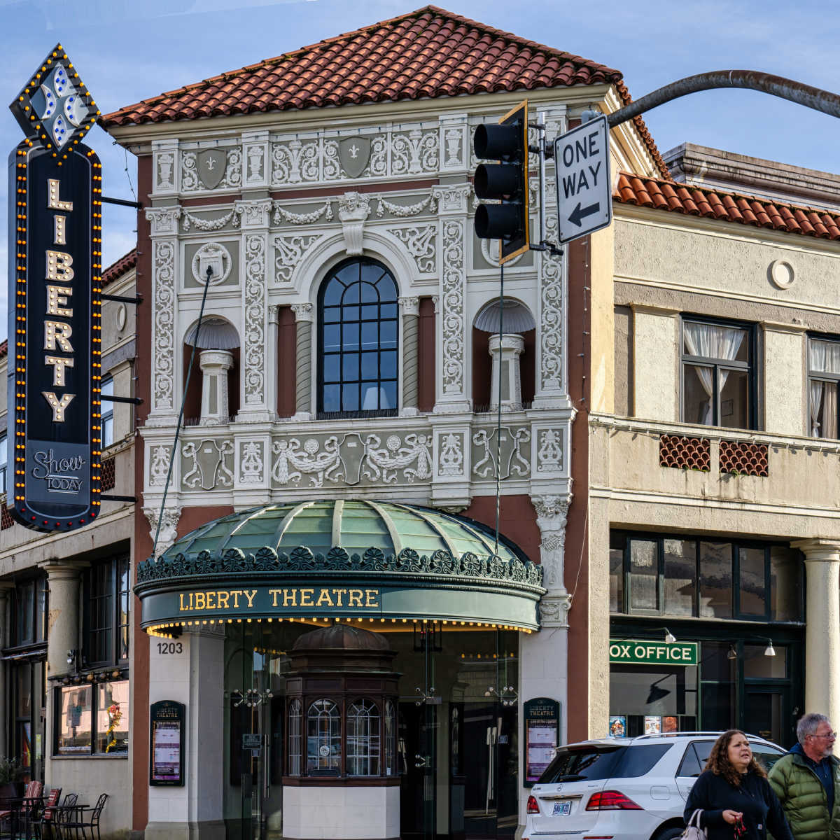 Downtown Astoria, Oregon's Liberty Theatre