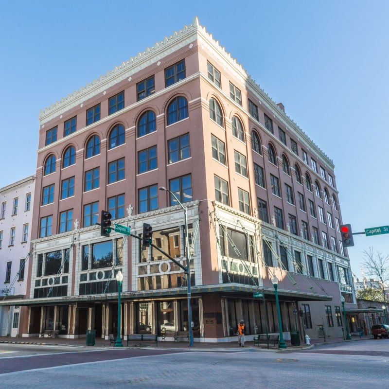 Historic building in downtown Jackson, MS