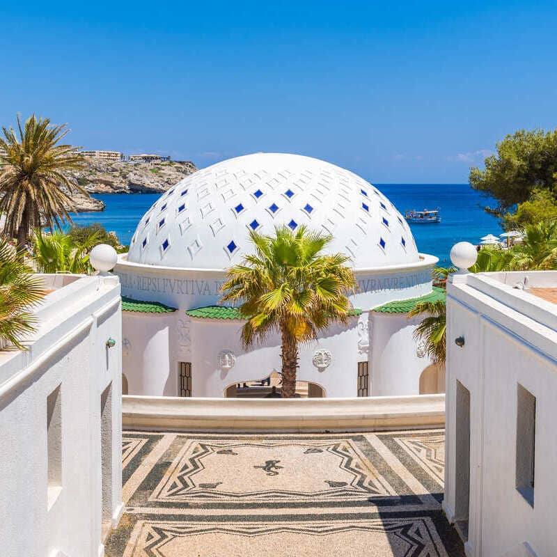 Kallithea Springs In Rhodes, Greece