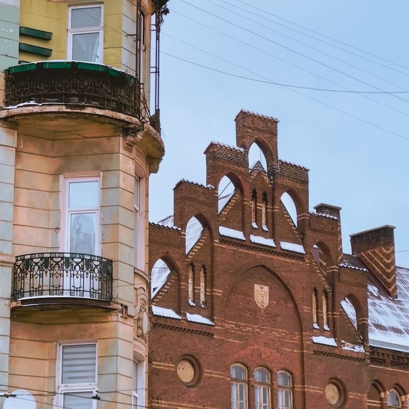 Mannerist Building In Lviv Old Town, Ukraine