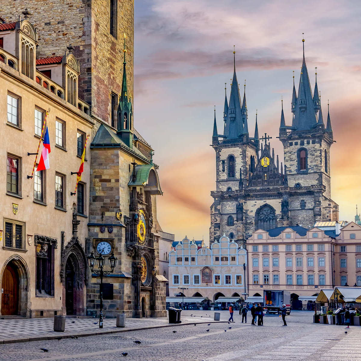 Old Town Square In Prague, Czechia, Central Europe