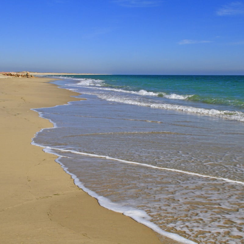 Praia do Farol in Faro, Portugal