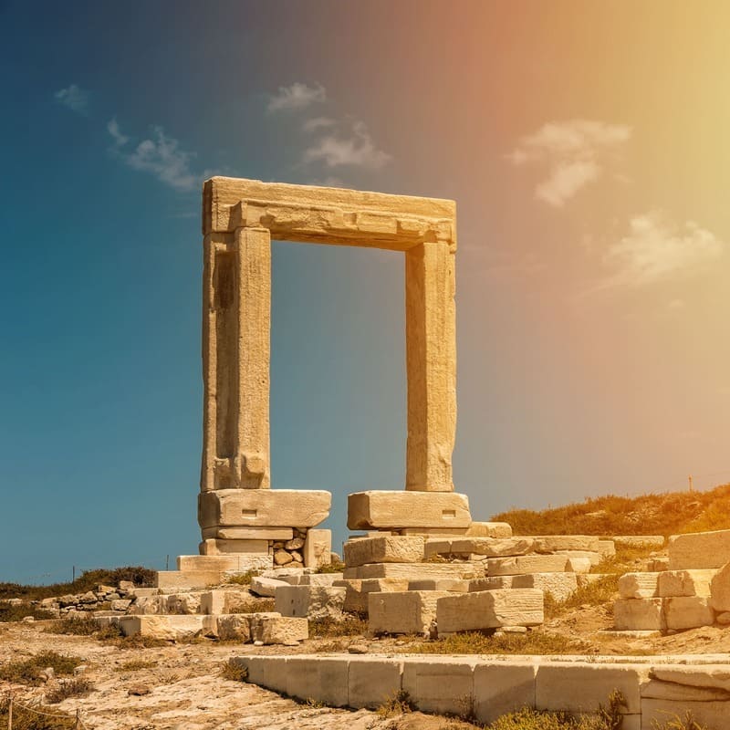 Temple Of Apollo In Naxos, Greece