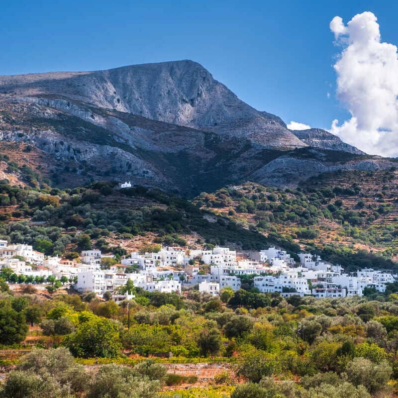 Whitewashed Houses In Naxos, Greece