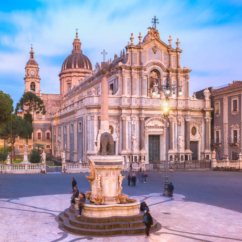 Cathedral In Catania, Sicily, Italy, Southern Europe