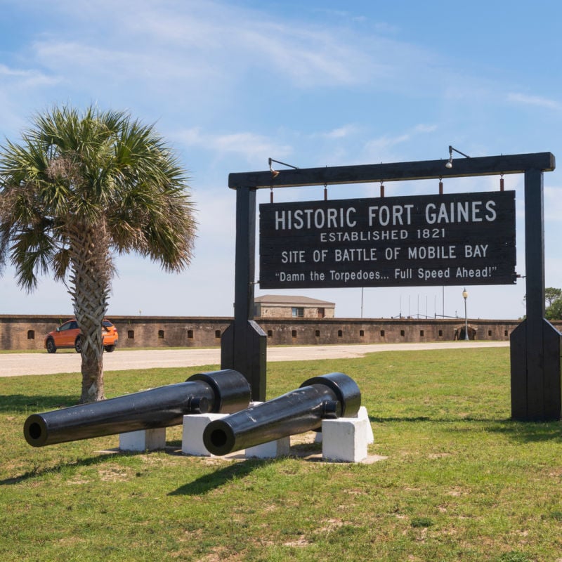 Fort Gaines of Dauphin Island, AL