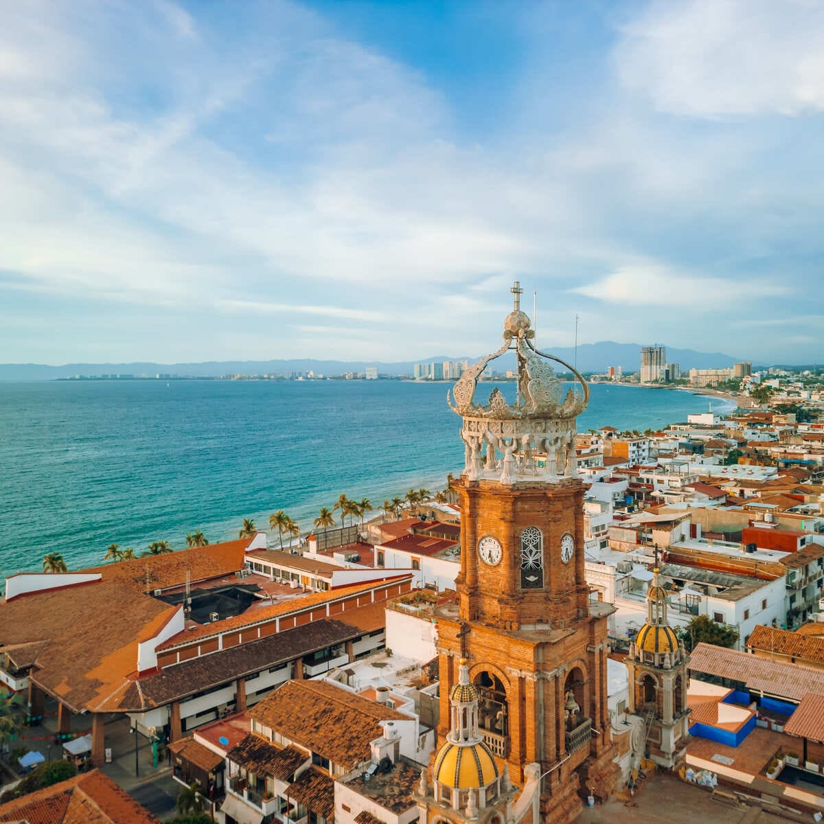 Panoramic Aerial View Of Puerto Vallarta, Jalisco, Mexico