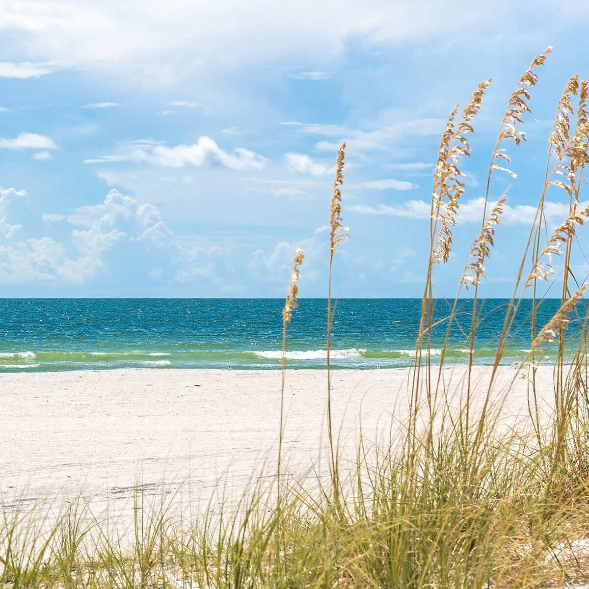 Picturesque Gulf Beach In St Petersburg, Florida, United States