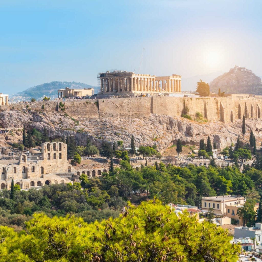 Beautiful view of Athens, Greece