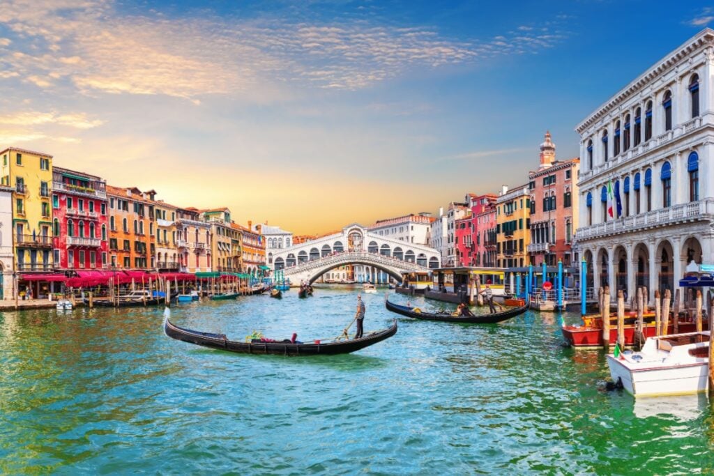 boats on Grand Canal in Venice