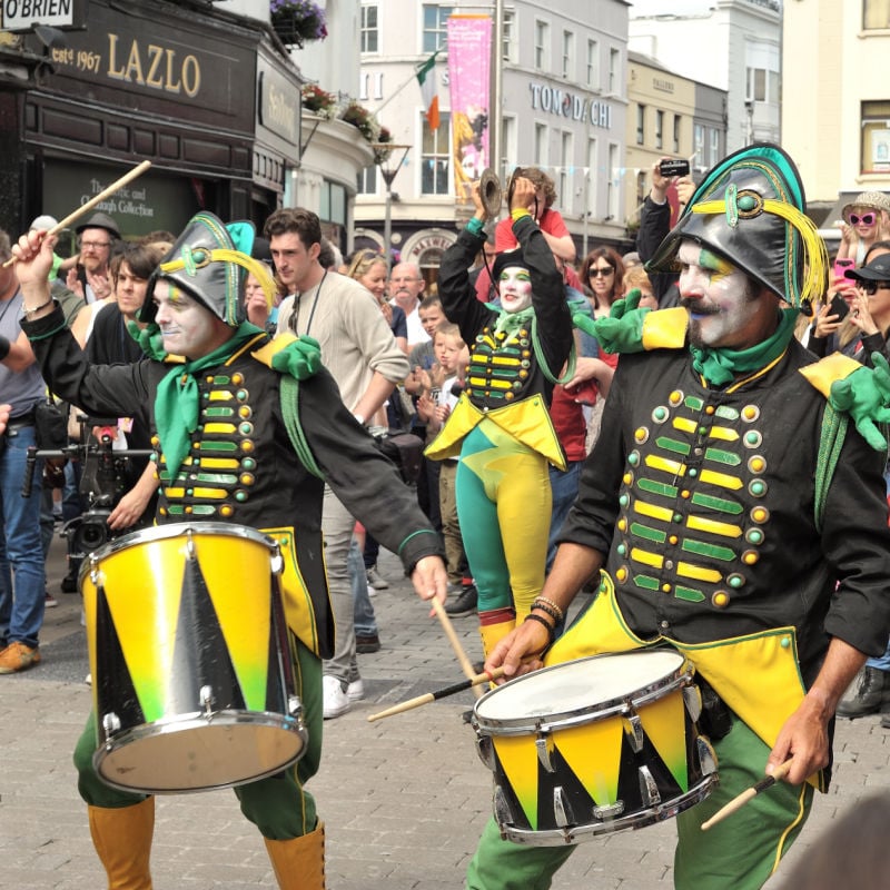 Festival participants in Galway, Ireland