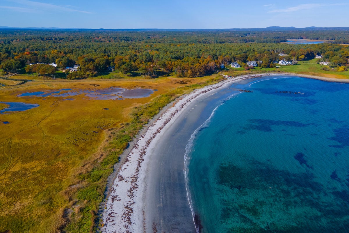 Beach at Gerrish Island in Kittery, Maine