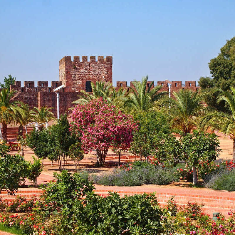 Silves Castle In The Algarve, Southern Portugal