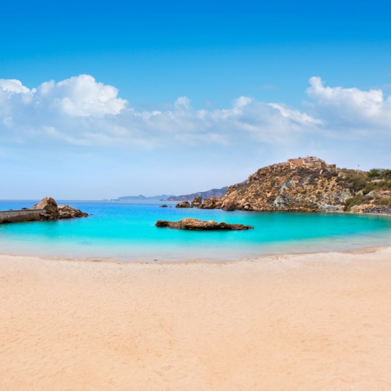 cala cortina beach, Murcia